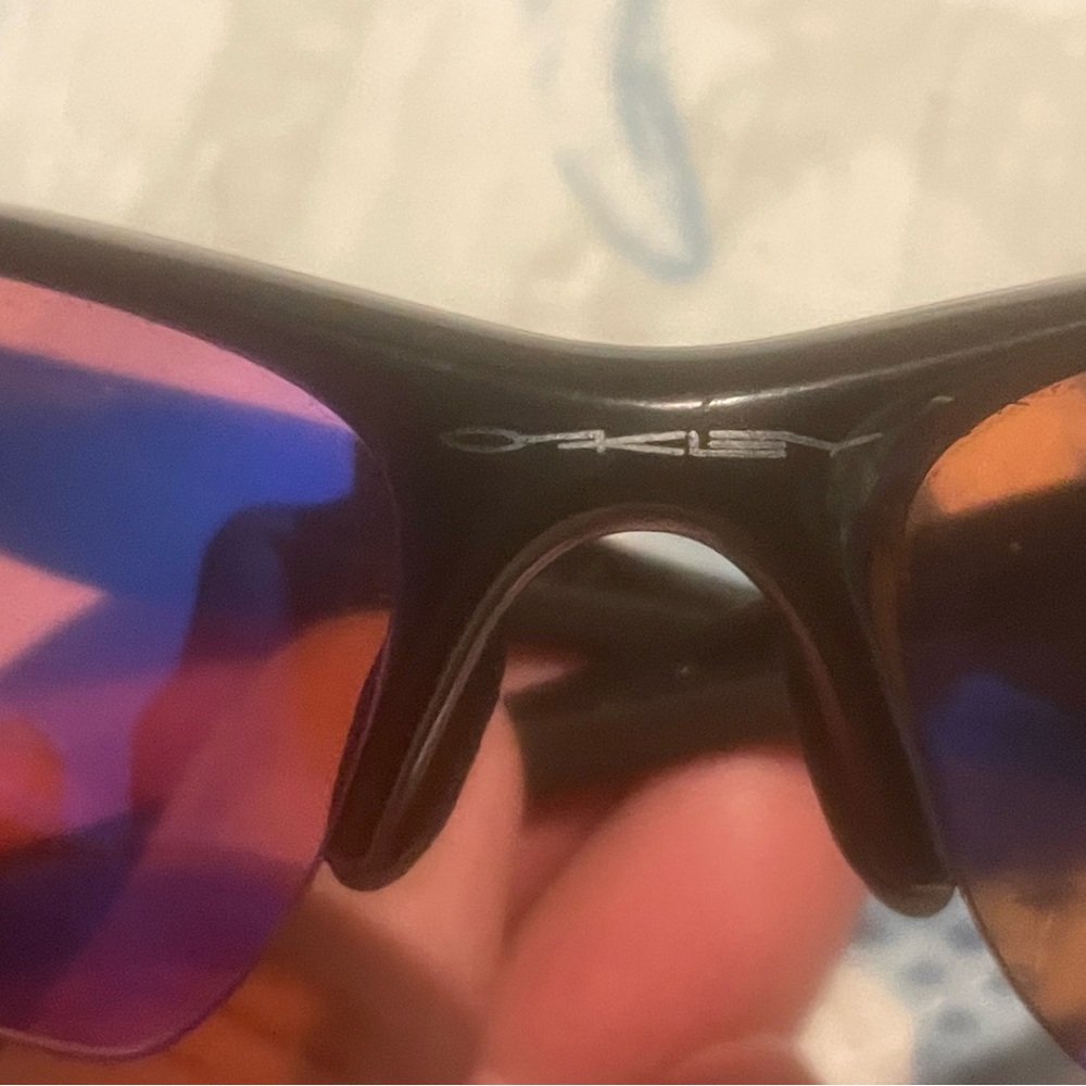 Oakley Black Sunglasses with Multicolor Lenses